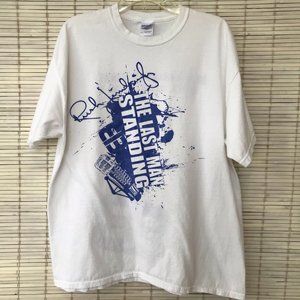 Rush Limbaugh Last Man Standing XL T Shirt Natural Distress Wash Wear